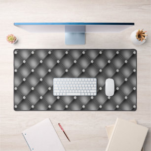 Petit motif à losanges touffeté, noir