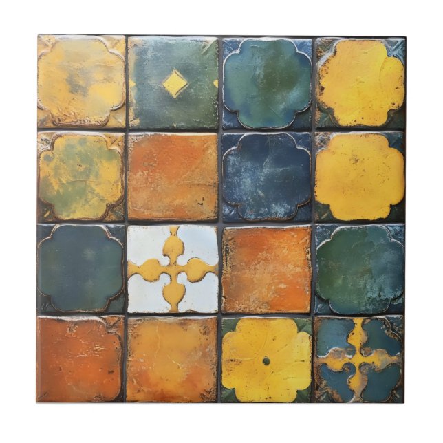 Petit Motif de carreaux colorés (Devant)