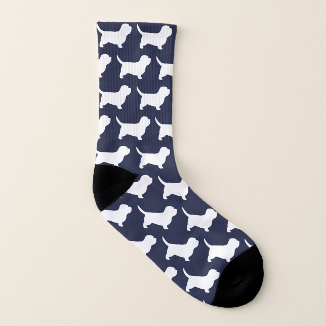 Petit motif de silhouettes de Vendeen de griffon (Gauche intérieur)