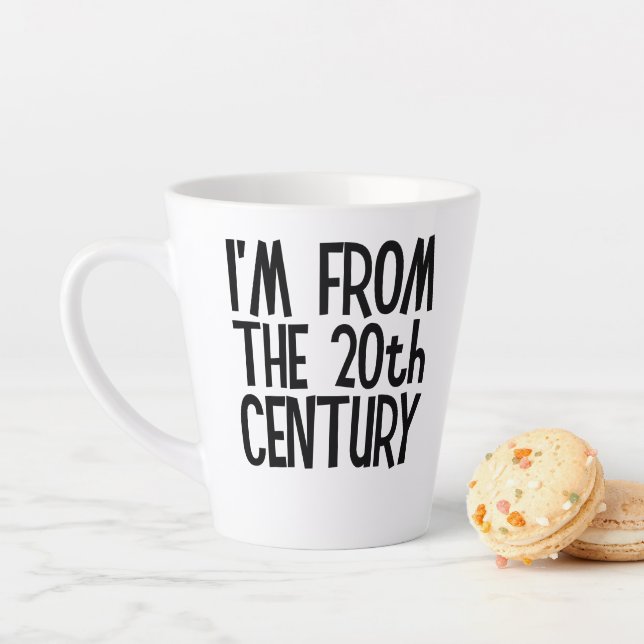 Petit mug à latte - Je suis du XXe siècle (En situation)