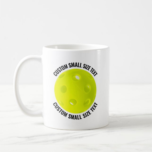 Petit Mug Personnalisé de Pickleball 330ml (Gauche)