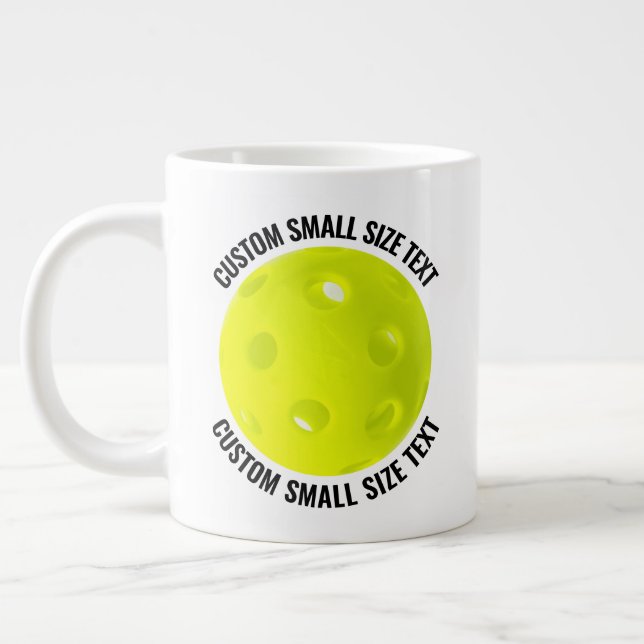 Petit Mug Personnalisé Géant de Pickleball (Gauche)