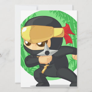Petit Ninja tenant Shuriken