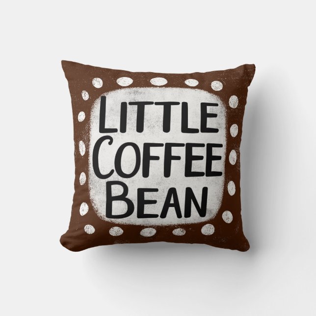 Petit Oreiller à lancer de haricots de café (Recto)