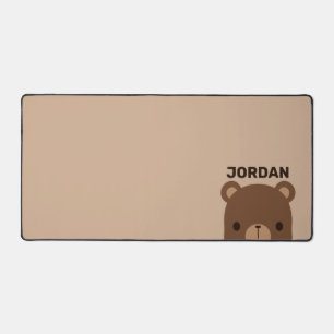 Petit ours Brown mignon avec nom personnalisé