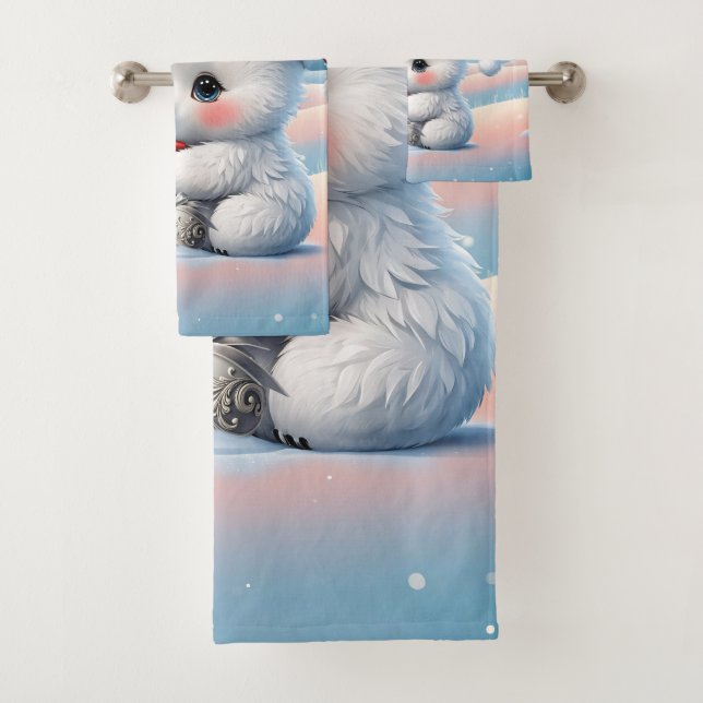 Petit ours polaire de Noël (En situation)