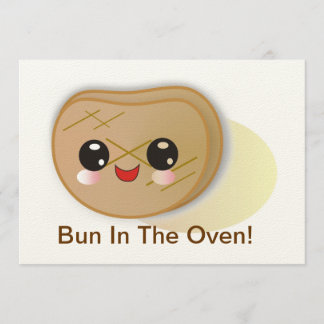 Petit pain dans le four ! Invitation de baby