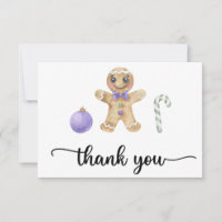 Petit pain d'épices carte de remerciements