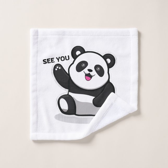 petit panda mignon (Gant de toilette)