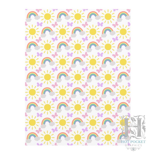Petit papier scrapbooking Soleils et Arcs-en-ciel (Créateur téléchargé)