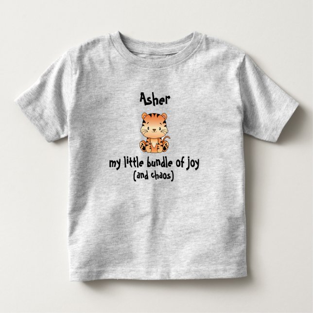 Petit paquet de Joy Jouer Tiger Toddler T-Shirt (Devant)