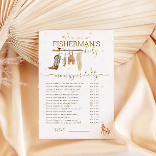 Petit Pêcheur Baby shower Maman Ou Papa Jeu