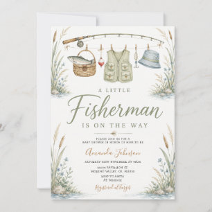 Petit Pêcheur en Route Invitation Baby Shower Fill