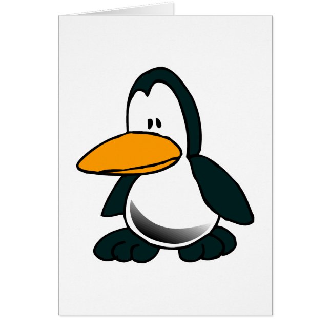 petit pingouin bête et triste (Devant)