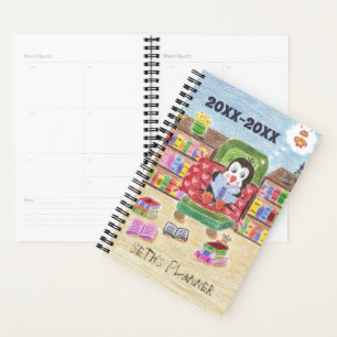 Petit planificateur scolaire pour enfants avec man