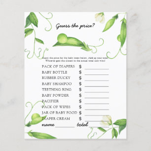 Petit pois - Devinez le prix ! Jeu