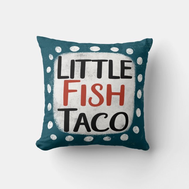 Petit Poisson Taco Jeter Oreiller (Recto)
