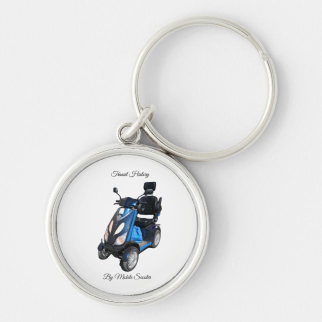 Petit porte-clés rond de qualité supérieure (Devant)