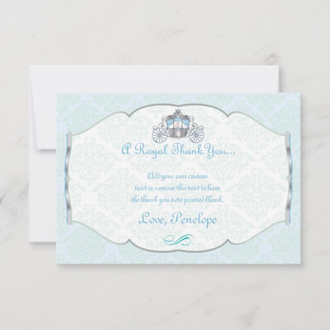 Petit Prince, Cartes de Remerciement de Style Vict (Devant)