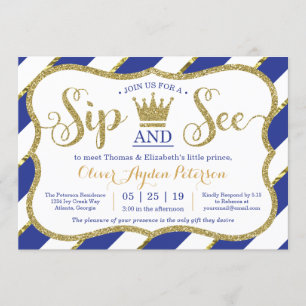 Petit Prince Sip et voir l'Baby shower Invitation