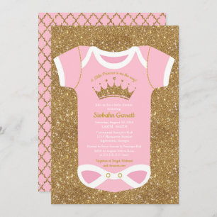 Petit Princesse Baby Bodysuit Douche Invitation
