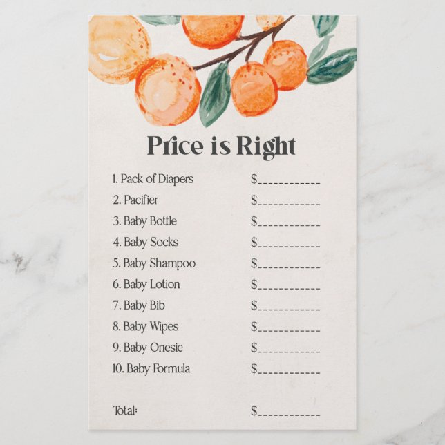 petit prix de baby shower mignonne est le bon jeu (Devant)