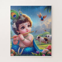 Petit puzzle de 50 pièces Krishna"