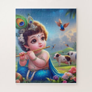 Petit puzzle de 50 pièces Krishna"