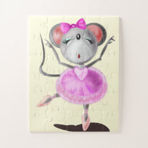 Petit Puzzle de la Souris Ballerine - Danseuse de