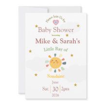 Petit Rayon de Sonshine Invitation de Baby Shower