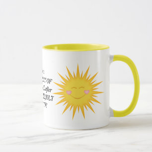 Petit rayon de tasse de café de soleil