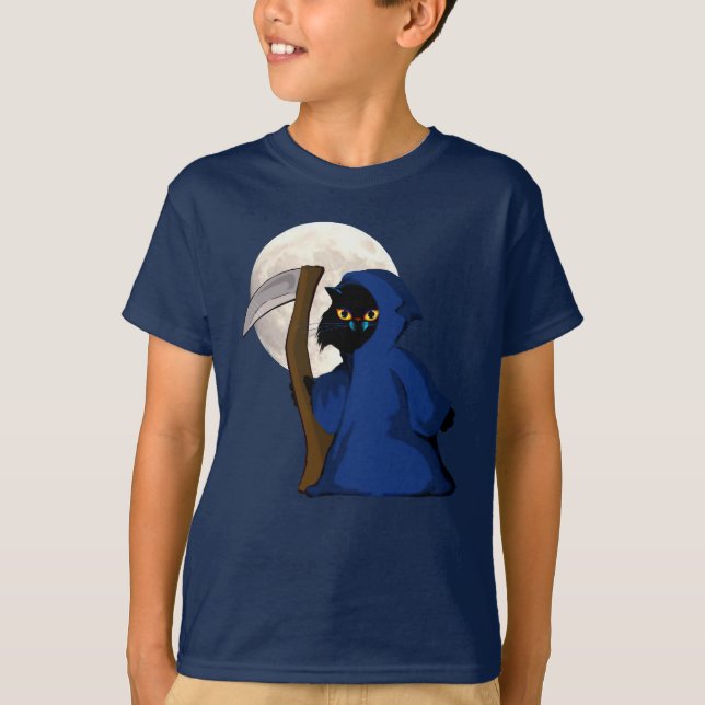 Petit Reaper Kitty et T-shirt de lune (Devant)