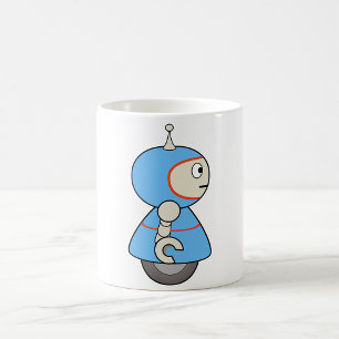 Petit robot bleu Mug