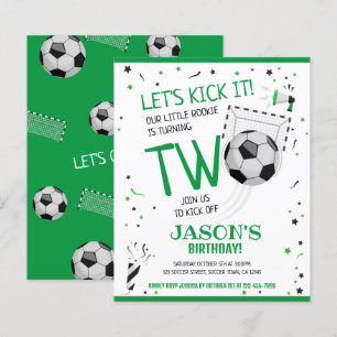 Petit Rookie Invitation pour un 2ème Anniversaire