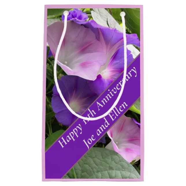 Petit Sac Cadeau 11e anniversaire du Mariage, (Devant)