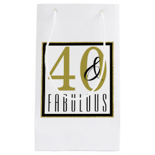 Petit Sac Cadeau 40 & Fabuleux fête d'anniversaire