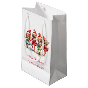 Petit Sac Cadeau 4 Photos elfes de Noël