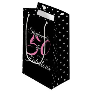 Petit Sac Cadeau 50 ans et Fabuleux Fête d'anniversaire personnalis