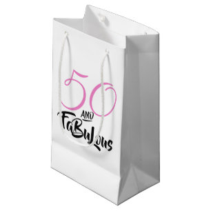 Petit Sac Cadeau 50 ans et Fabuleux Fête d'anniversaire personnalis