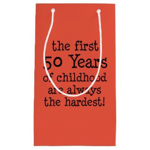 Petit Sac Cadeau 50 ans toujours les plus durs 50 ans