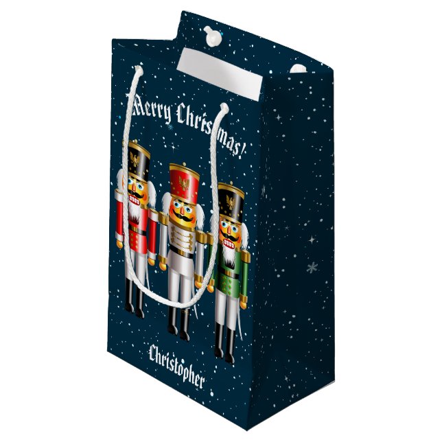 Petit Sac Cadeau 6 Soldats du Jouet Nutty Nutcracker (Devant Angle)
