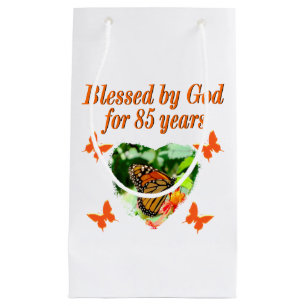 PETIT SAC CADEAU 85E ANNIVERSAIRE BÉNÉFICIÉ PAR DIEU BUTTERFLY DESI