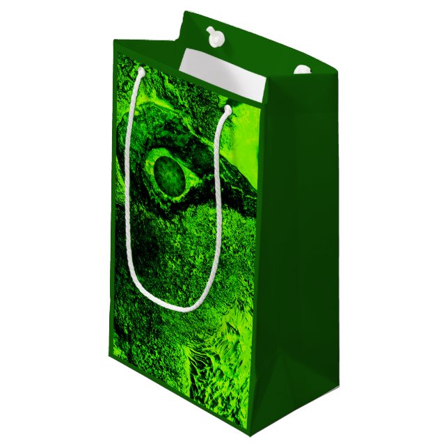Petit Sac Cadeau à la recherche de vert (Devant Angle)