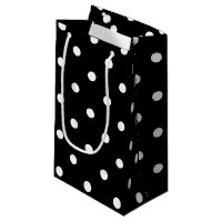 À petits pois noir et blanc classique