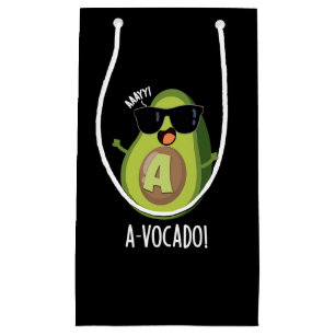 Petit Sac Cadeau A vocado Amusant Avocado Pun Dark BG
