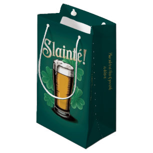 Petit Sac Cadeau À votre santé ! Verre de bière de la Saint-Patrick