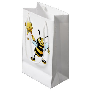 Petit Sac Cadeau Abeille de sourire de miel de bande dessinée