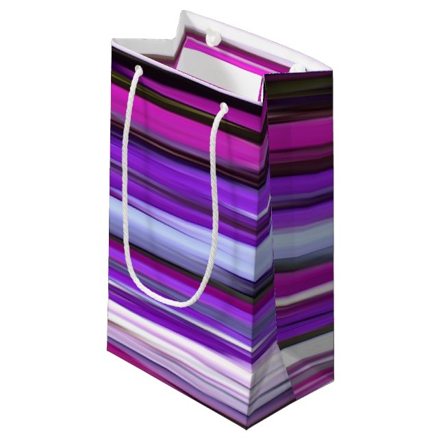 Petit Sac Cadeau Abstrait #2 : Flou pourpre (Devant Angle)
