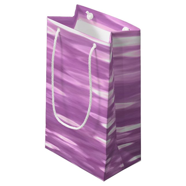 Petit Sac Cadeau Abstrait #3 : Lilac Shimmer (Devant Angle)