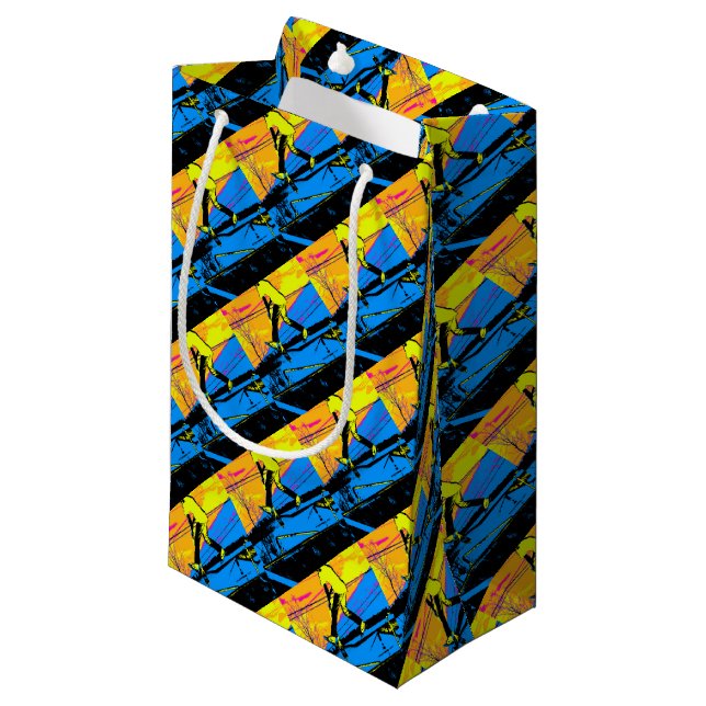 Petit Sac Cadeau "Air Walking !" Scooter volant haut (Devant Angle)